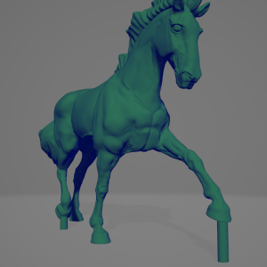 Warmblood "loose mane" : STL file