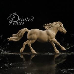 Virginia – Running Pony STL File for 3D Printing | Energetic and Expressive Horse Model
