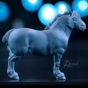 Moto Moto – Draft Horse STL File for 3D Printing | Powerful Heavy Horse Model